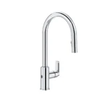 Riobel Arca Pull-Down Touchless Kitchen Faucet With C-Spout — Chrome