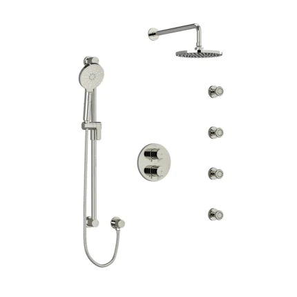 Riobel Riu Shower Kit 446 — Polished Nickel
