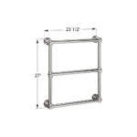 ICO Bath 23.5″x27″ Tuzio Stour Towel Warmer