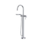 Riobel Authentica Thermostatic Single Hole Floor Mount Tub Filler Trim — Chrome