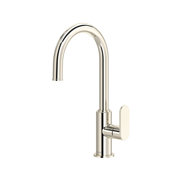Riobel Arca Bar/Food Prep Kitchen Faucet With C-Spout — Polished Nickel