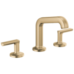 Brizo Kintsu angled spout widespread faucet in Brilliance® Luxe Gold® with Lever handles, 65307LF-GLLHP-ECO and HL5306-GL