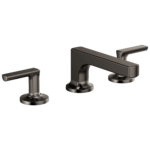 Brizo Kintsu low spout widespread faucet in Brilliance® Black Onyx with Lever handles, 65308LF-BNXLHP-ECO and HL5306-BNX