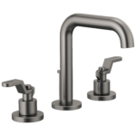 Brizo Litze high spout widespread faucet in Brilliance® Luxe Steel® with Industrial Lever handles, 65332LF-SLLHP-ECO and HL5334-SL-NM