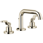 Brizo Litze low spout widespread faucet in Brilliance® Polished Nickel with Industrial Lever handles, 65334LF-PNLHP-ECO and HL5334-PN-NM