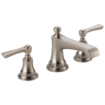 Brizo Rook standard spout widespread faucet in Brilliance® Luxe Nickel® with Lever handles, 65360LF-NKLHP-ECO and HL5360-NK