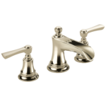 Brizo Rook channel spout widespread faucet in Brilliance® Polished Nickel with Lever handles, 65361LF-PNLHP-ECO and HL5360-PN