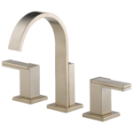 Brizo Siderna widespread widespread faucet in Brilliance® Brushed Nickel with Metal Lever handles, 65380LF-BNLHP-ECO and HL5380-BN