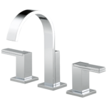 Brizo Siderna widespread widespread faucet in Polished Chrome with Metal Lever handles, 65380LF-PCLHP-ECO and HL5380-PC