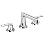 Brizo Levoir low spout widespread faucet in Polished Chrome with Low Lever handles, 65397LF-PCLHP-ECO and HL5397-PC
