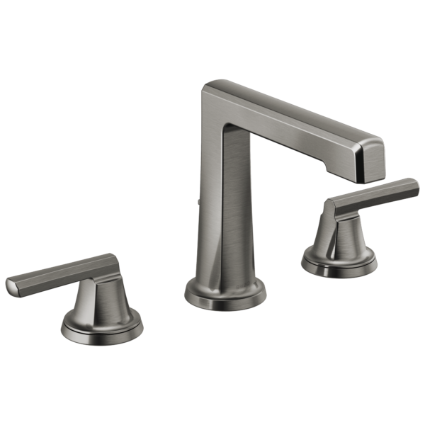 Brizo Levoir high spout widespread faucet in Brilliance® Luxe Steel® with Low Lever handles, 65398LF-SLLHP-ECO and HL5397-SL
