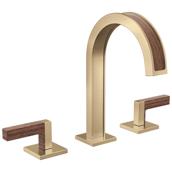 Brizo Frank Lloyd Wright® Bath Collection by Brizo® Brilliance® Luxe Gold® / Wood 65399LF-GLTKLHP with HL5322-GLTK