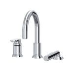 Riobel Arca 3-Hole Deck Mount Tub Filler Trim — Chrome