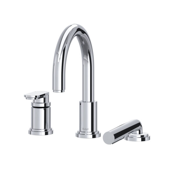 Riobel Arca 3-Hole Deck Mount Tub Filler Trim — Chrome