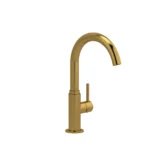 Riobel Azure Bar/Food Prep Kitchen Faucet With C-Spout — Brushed Gold