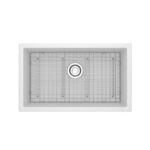 Riobel Fonsa 30" Quartz Single Bowl Undermount Kitchen Sink — White (WH)