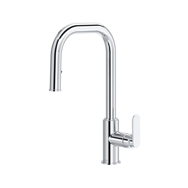 Riobel Arca Pull-Down Kitchen Faucet With U-Spout — Chrome