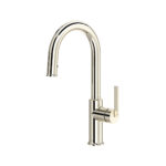 Riobel Authentica Pull-Down Kitchen Faucet With Single Spray — Polished Nickel