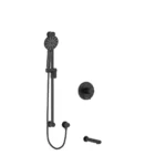 Riobel Riu Shower Kit 1244 Trim — Knurled Handle — Black