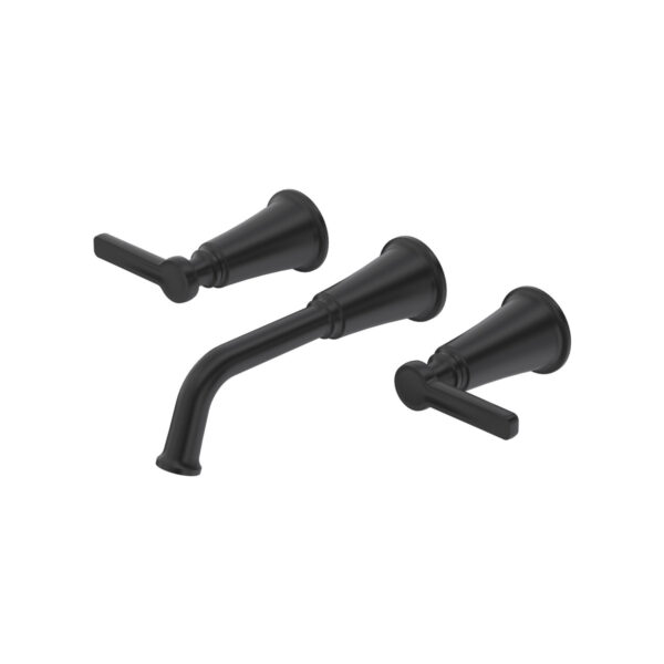 Riobel Momenti Wall Mount Lavatory Faucet Trim — Black