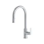 Riobel Arca Pull-Down Kitchen Faucet With C-Spout — Chrome