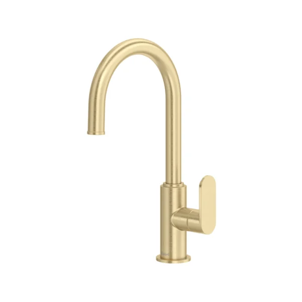 Riobel Arca Bar/Food Prep Kitchen Faucet With C-Spout — Satin Brass US4