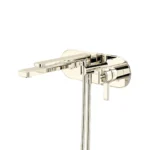 Riobel Manifesto Wall Mount Thermostatic/Pressure Balance Tub Filler Trim — Polished Nickel