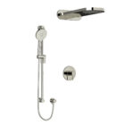 Riobel Riu Shower Kit 2745 — Knurled Handle — Polished Nickel