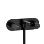 Riobel Parabola Wall Mount Thermostatic/Pressure Balance Tub Filler Trim — Black
