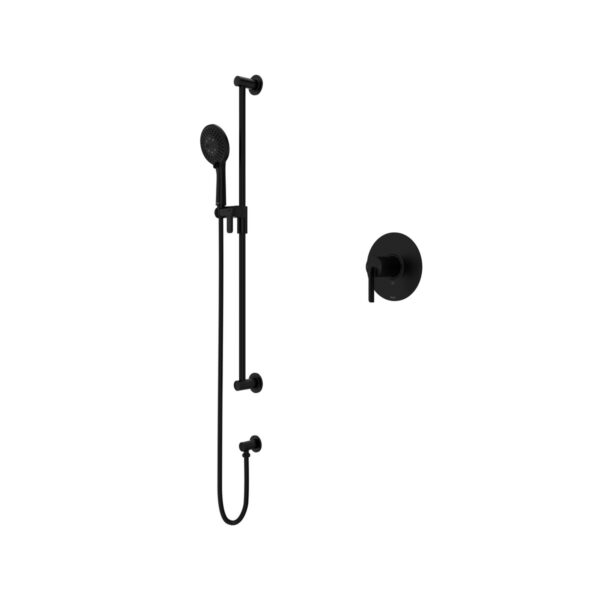 Riobel Authentica Pressure Balance Handshower System — Black