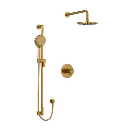 Riobel Parabola Shower Kit 323 Trim — Brushed Gold