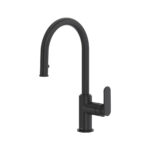 Riobel Arca Pull-Down Kitchen Faucet With Single Spray — Black