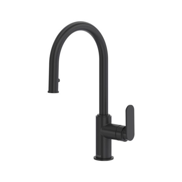 Riobel Arca Pull-Down Kitchen Faucet With Single Spray — Black