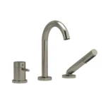 Riobel Riu 3-Hole Deck Mount Tub Filler — Brushed Nickel