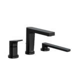 Riobel Ode 3-Hole Deck Mount Tub Filler Trim — Black