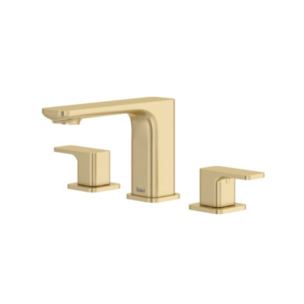 Riobel Equinox bathroom faucet in Satin Brass