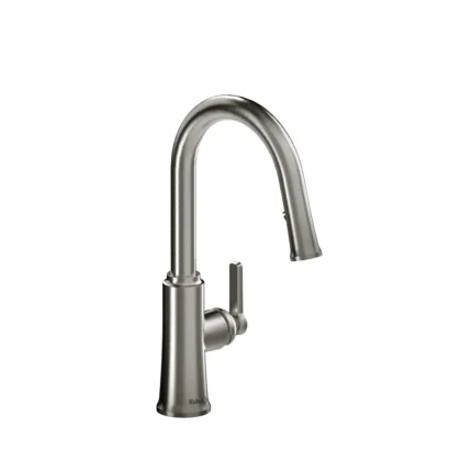 Riobel Trattoria Pull-Down Kitchen Faucet With C-Spout — Stainless Steel