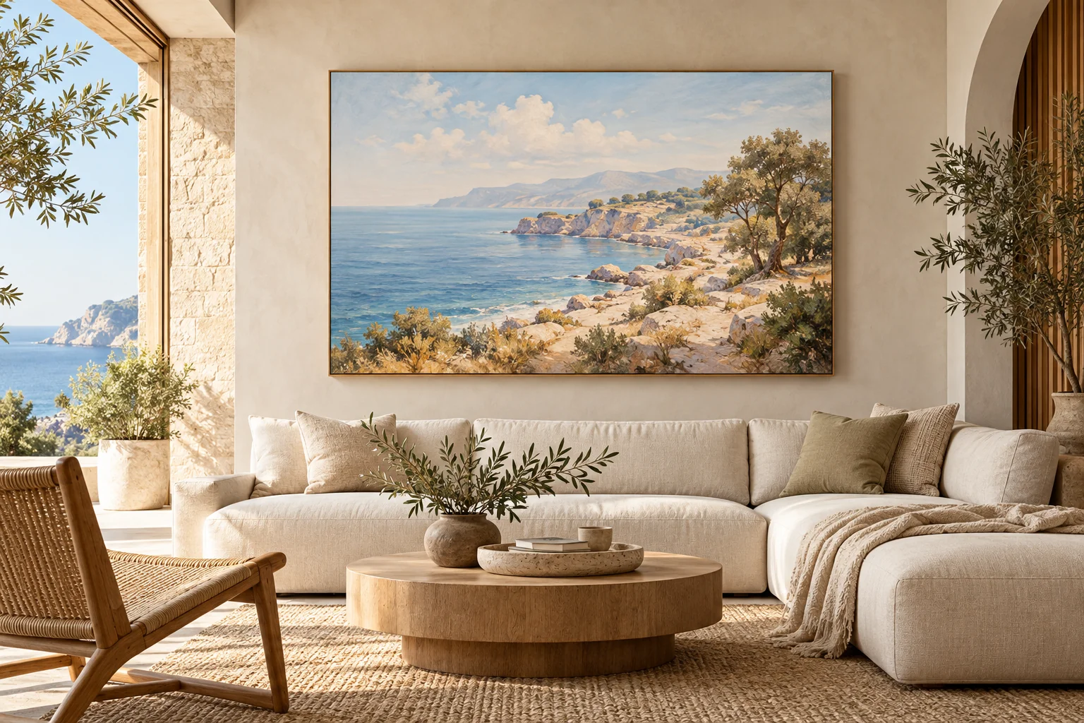 Canvas Art in a contemporary interior