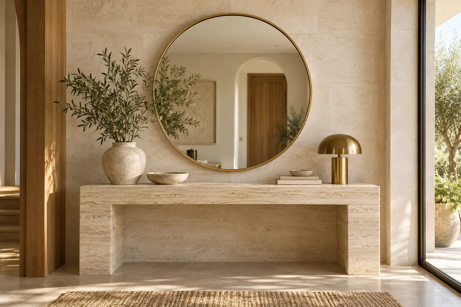 Framed Mirrors in a contemporary interior