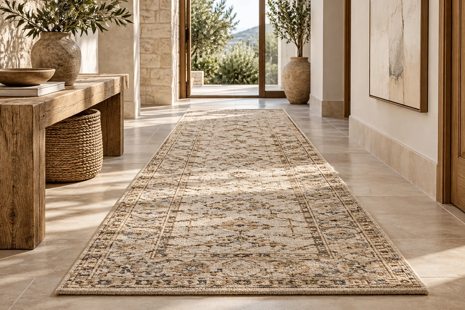 Runner Rugs in a contemporary interior