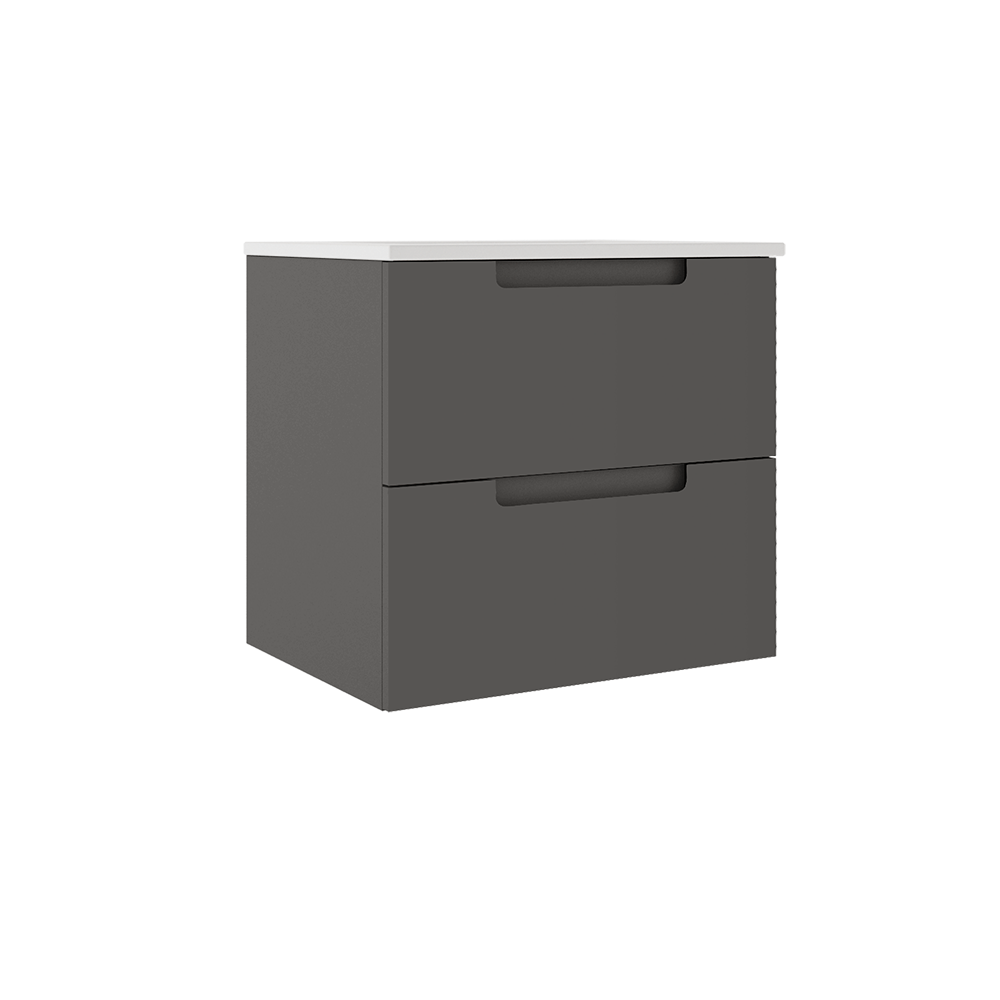 ICO Bath Coda 24″ Two Drawer Wall-Mounted Vanity ICO Bath Coda 24″ Two Drawer Wall-Mounted Vanity