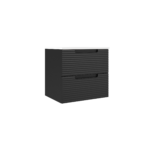 ICO Bath Coda Rippled 24″ Two Drawer Wall-Mounted Vanity