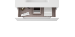 ICO Bath Coda Rippled 31″ Two Drawer Wall-Mounted Vanity