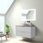 ICO Bath Rhythm 36″ Two Drawer Wall-Mounted Vanity