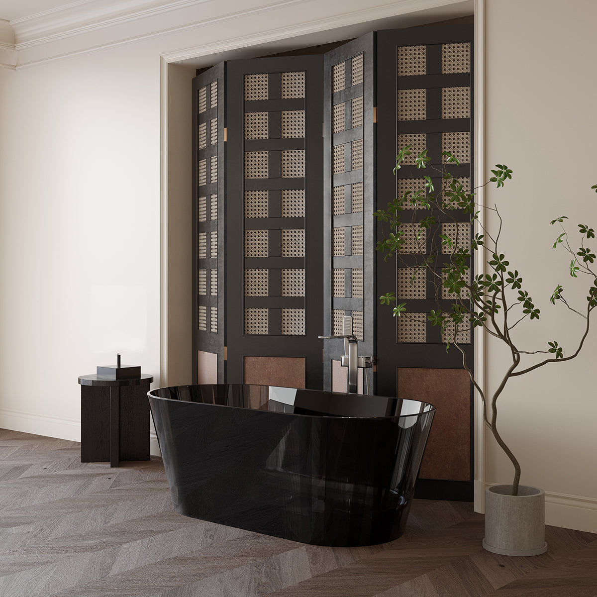 Bain Signature Arielle Transparent Black — view 1 Bain Signature Arielle Transparent Black — view 1