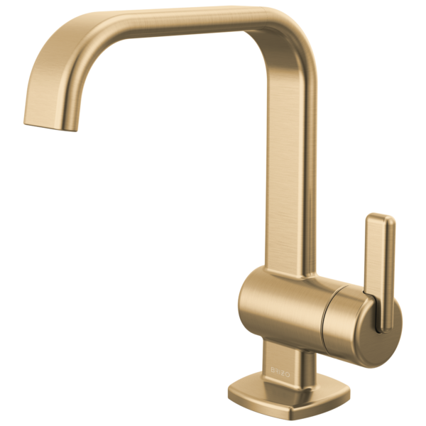 Brizo Allaria single handle bathroom faucet in Brilliance® Luxe Gold®