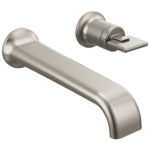 Brizo Allaria wall mount faucet in Brilliance® Luxe Nickel® with Knob handle