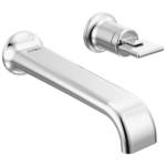 Brizo Allaria wall mount faucet in Polished Chrome with Knob handle