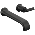 Brizo Allaria wall mount faucet in Matte Black with Twist Lever handle