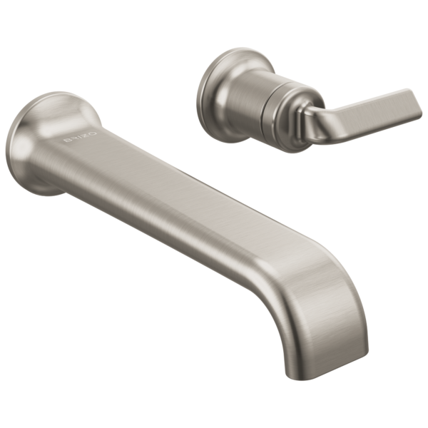 Brizo Allaria wall mount faucet in Brilliance® Luxe Nickel® with Twist Lever handle